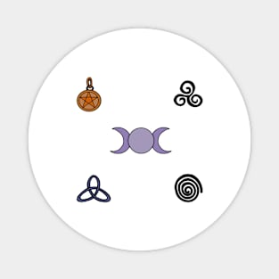 Wiccan and Pagan Symbols Magnet